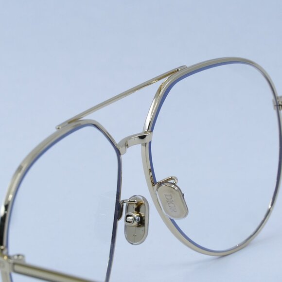 🕶️ New Dior GEMDIOR A1U B0BB Eyeglasses - Gold Frame 58mm - Picture 11 of 12